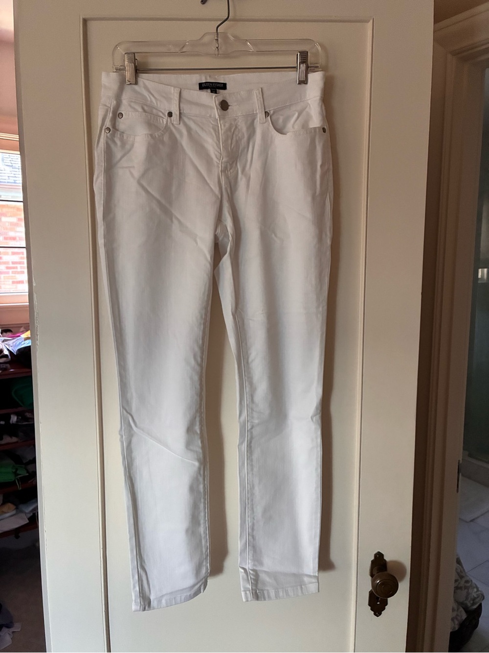White Eileen Fisher Jeans 6P
